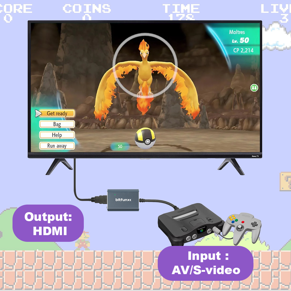 Bitfunx 720P Svideo / AV To HD - đánh giá và giá Retro Gaming Nostalgia