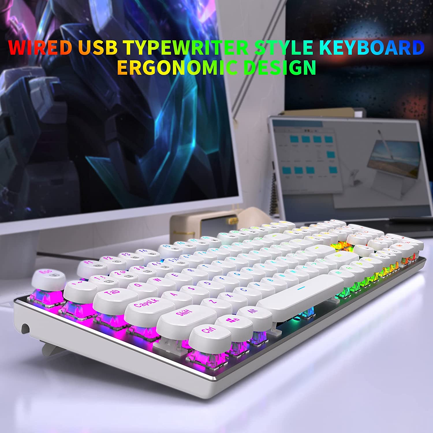 Mechanical Keyboard USB Wired  - đánh giá và giá Retro Gaming Uk
