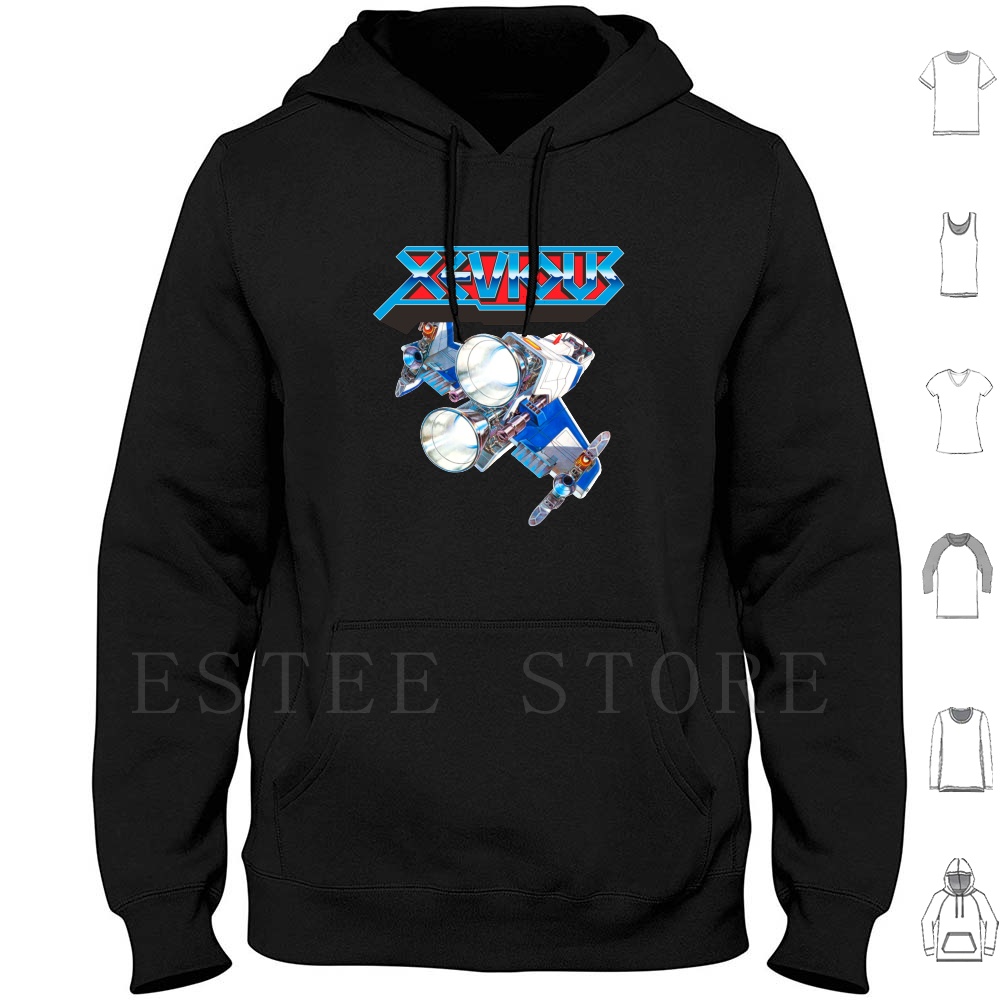 Xevious Logo ( Ship ) Hoodies  - đánh giá và giá Retro Gaming Japan